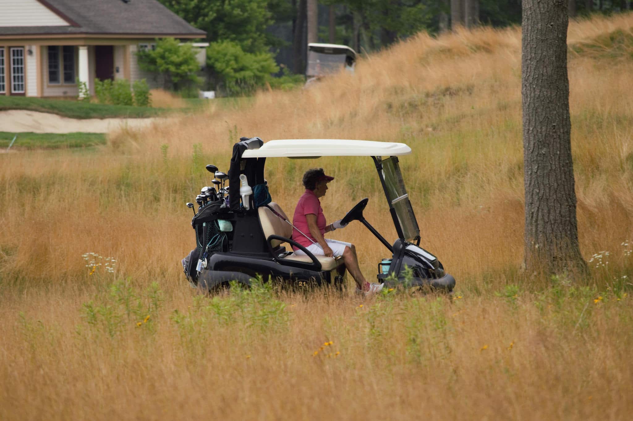 20th Annual Golf Tournament, Stranded Golf Cart